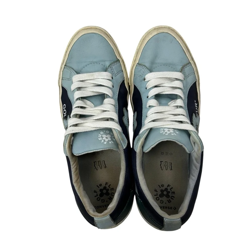 Converse Golf Le Fleur One Star Ox Sneakers Blue Leather - Picture 2 of 12